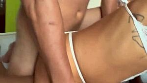 belinha's tight ass destroyed in double penetration