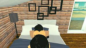 Intense Craving Takes Over While Devouring Her Juicy Ass in Roblox Session