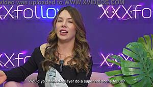 karolin gomez's tight wet pussy and small natural tits get pounded hard by pipe boy after interview