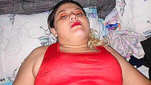 Latina Blonde Spits On Huge 14 Inch Cock Head Licking Sucking