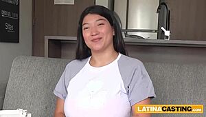 huge boobs latina amateur chokes on american stepbrother's deepthroat face fuck