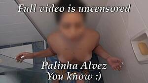 palinha alvez 18 latina fat ass blowjob facial debut