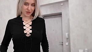 whoa, tricked into banging hot blonde stepsis on vacation... her big cock ride and moans got me hooked! 😏💦