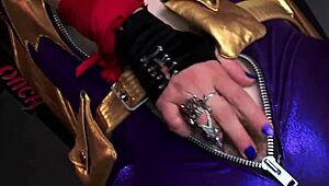 cosplay lesbians rip clothes for rough wet cunilingus quickie