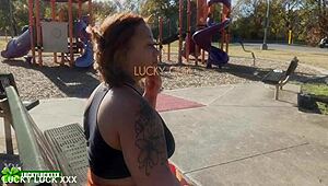 Ever fucked a big booty black milf like Nicole Santana in a playground car? Her fat ass bent over doggystyle moaning for that monster BBC