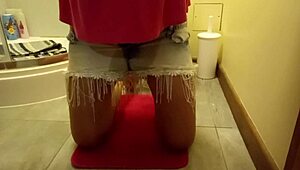 LOTS OF WETTING MYSELF IN LINGERIE WITH CRAZY TOY MASTURBATION ON BED