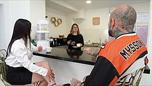 colombian slut karina miller rides best friend's husband cock deep... her wet pussy grips tight!