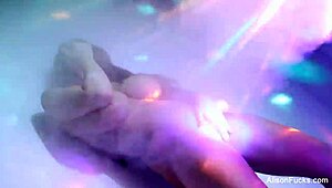 Alison tyler flaunts her massive boobs in solo nude tease