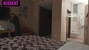 Wifey FUCKS Handyman For Cuck Birthday! Hubby Watches Gripping Hair!!