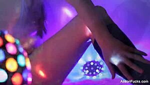 Alison tyler flaunts her massive boobs in solo nude tease