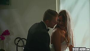 Gizelle Blanco's naughty bride heart pounds with wild fucking ecstasy before witnesses. Big ass shakes in blissful rough bliss.