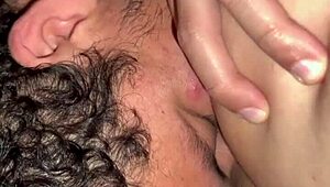 wife's huge clit gets sucked rich on camera as her wet vagina throbs
