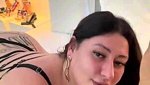 Chubby Latina Sucks Monster Cock Quickie Cums In Mouth After Deepthroat