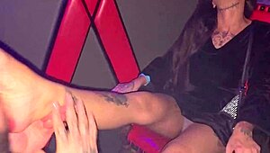 oh man i meant to say free foot fetish fun but with this pro at swing club real deal footage... barefoot gagging deepthroat 😩👣