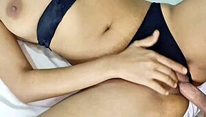 Mummy lies to boyfriend for dirty talk missionary ride