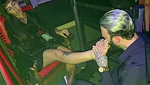 oh man i meant to say free foot fetish fun but with this pro at swing club real deal footage... barefoot gagging deepthroat 😩👣