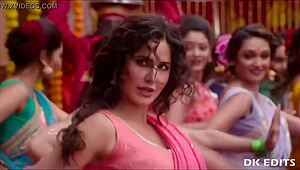 Katrina Kaif's Boobs Tease in Slow Motion Jumping Clips