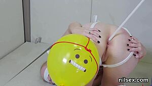 Bold Kinky Cutie Rides Anal in Assylum Treatment