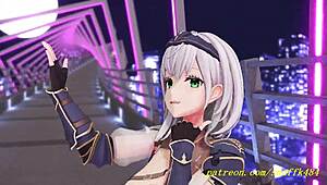 heart races with novr mmd noel dance 3d hololive hentai emotional thrill overload