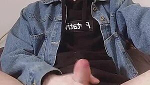 Slave's asshole masturbation under bdsm master's watch