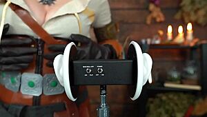 ciri cosplay turns into steamy asmr whispers and teases