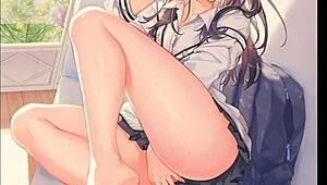 she browses through solo hentai anime pics casually sharing the steamy details