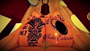 peek through gloryhole at big tits babe taking rough doggystyle creampie from monster cock