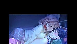 she browses through solo hentai anime pics casually sharing the steamy details