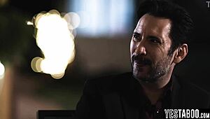 two guys doggystyle rail bully's petite blonde teen stepdaughter hard