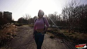 german scout picks french blonde endy huge tits big clit casting creampie