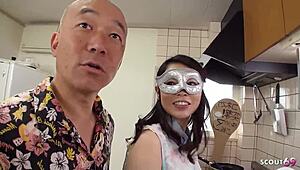 hey japanese teen, suck this old guy's cock and swallow cum in uncensored jav?