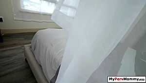 guy pounds big tits stepmom doggystyle in bedroom