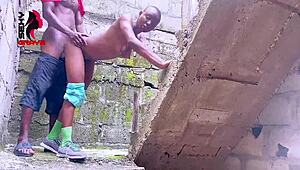 sexygray2 sneaks in and fucks her neighbor's boyfriend in empty building