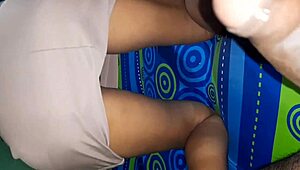 Colombian bride's tiny pussy stretched by huge cock in homemade latina action