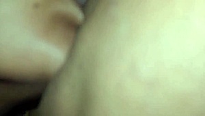 hot wife gets kissed deep then fucked standing while screaming in orgasmic bliss