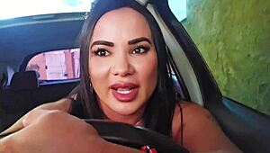 that slutty rideshare driver waiting for married teen in parking lot sex?