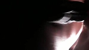 Amateur dude bends over horny interracial hotwife for hardcore doggystyle creampie