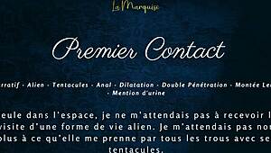 Alien cock stretched my French pussy wide!