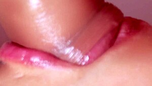 cheating wife sucks cock close-up begging for hot cumshot in mouth