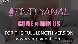 simplyanal brunette slut assfucked doggystyle gaping to facial cum