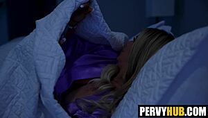 petite milf lolly dames sneaks pov blowjob while stepdad sleeps next door