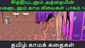 Dude, this Tamil 3D hentai sex story with chithi and athai's daughter kama leela part 14 is wild