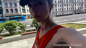 Riding Topless on Boat Taxi Flashing Big Tits Ass to Driver