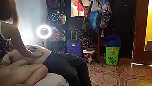 Pizza guy kneads my wet peruvian ass after dough