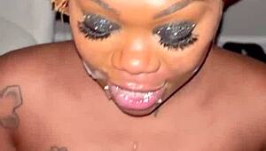 Hood Hoe Mrsfeedme Sucks Big Black Cocks, Takes Doggy Creampies And Facials In Sloppy Compilation