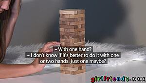 brunette girlfriends play dirty fisting game licking orgasms