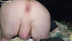 Fmeanal420 rams dirty anal assplay dildo toys deep in slut hole update close-up