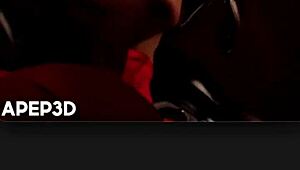 Big breast Loba rubs bald pussy as Morrigan shakes tits in compilation