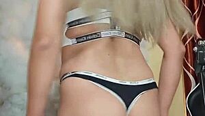 that rich white transexual's curves tease in crossdressing perfection