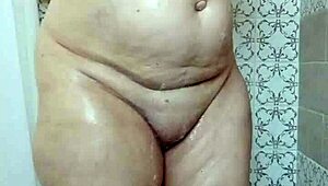 housewife sneaks quick orgasm play in mummy wrap